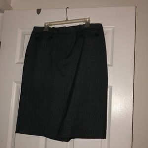 Gray Business  skirt